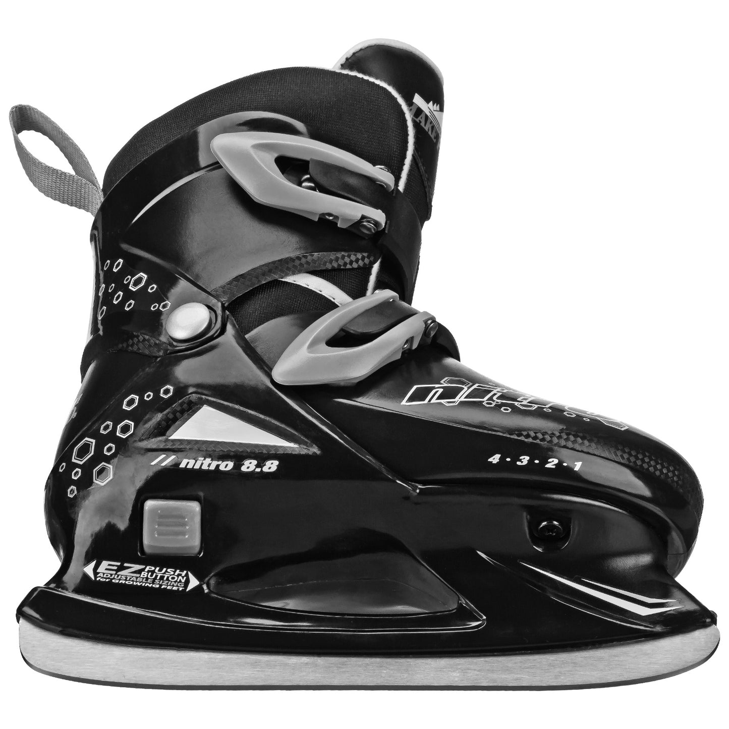 Lake Placid Nitro Boy's Adjustable Ice Skates