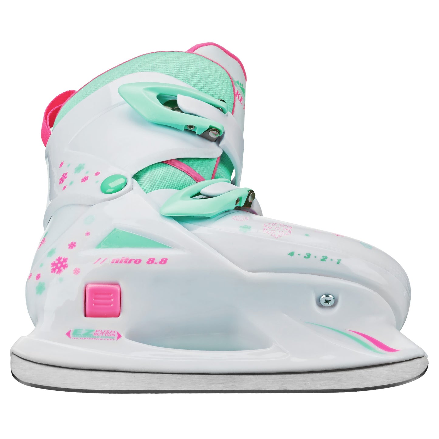 Lake Placid Nitro Girl's Adjustable Ice Skates